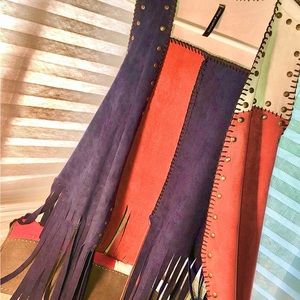 Voice of California Vocal faux fringe Small vest